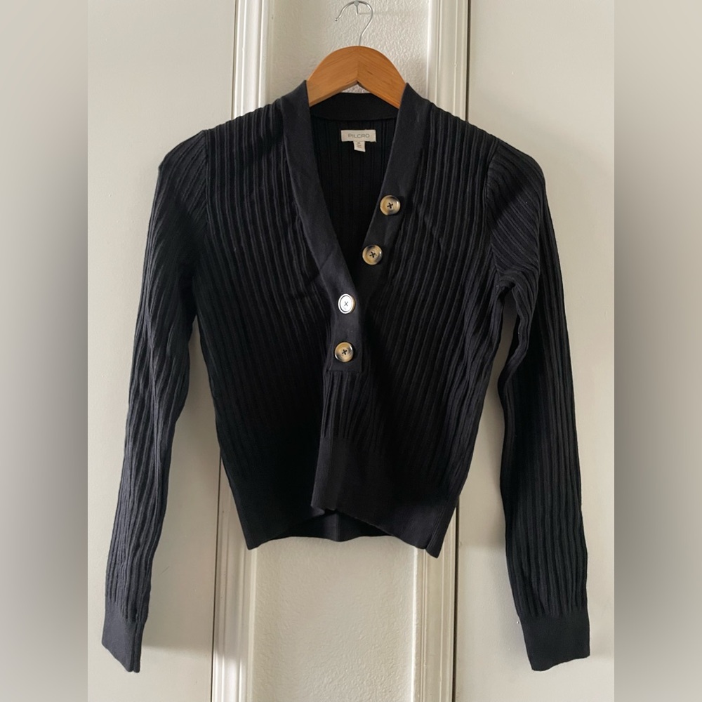PILCRO The Kassidy Deep-V-Neck Pullover Sweater - Picture 5 of 8